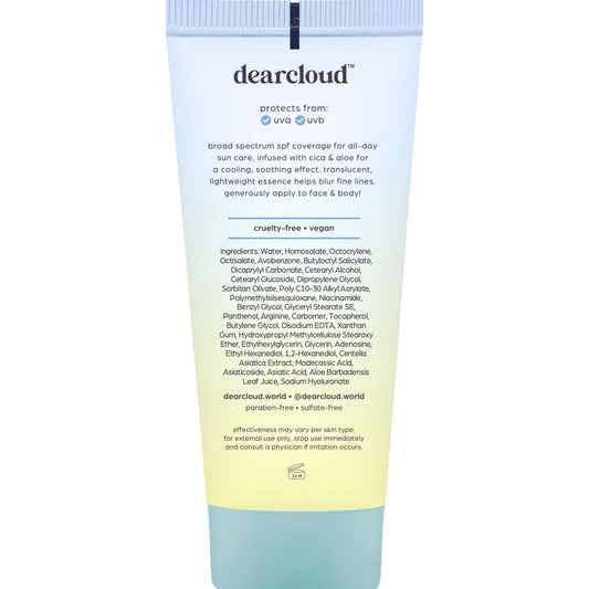 Dearcloud Tone Blur Face & Body Essence Sunscreen - SPF 50