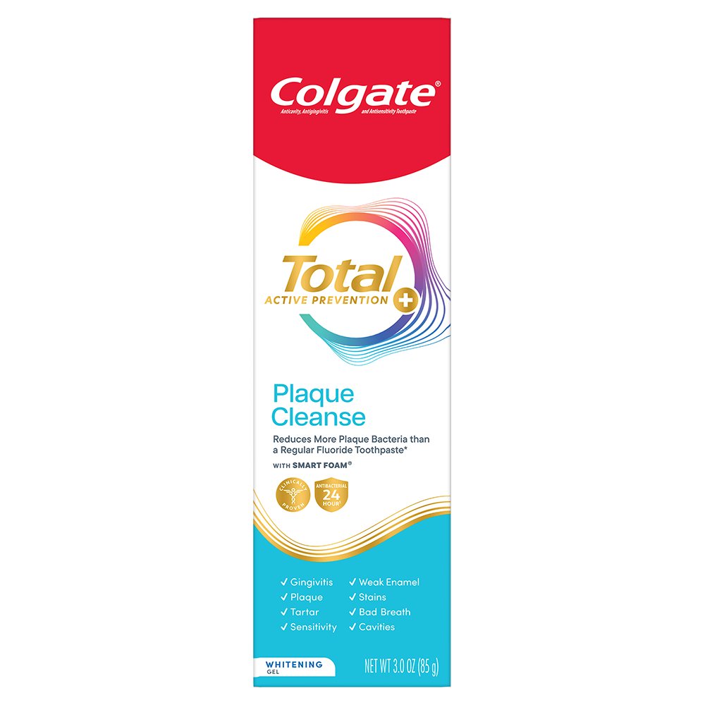 Colgate Total Active Prevention Plaque Cleanse Whitening Gel Toothpaste