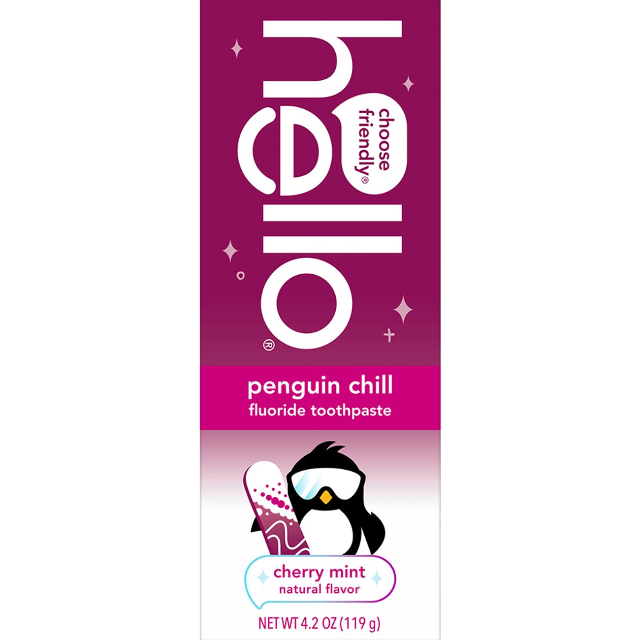 Hello Penguin Chill Toothpaste - Cherry Mint