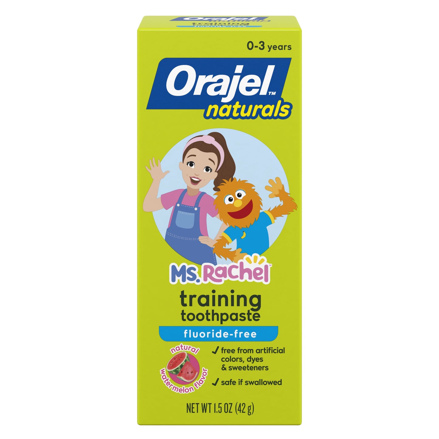 Orajel Naturals Kids Ms. Rachel Training Toothpaste