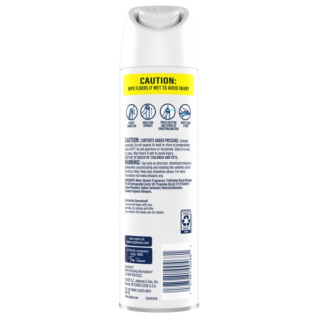 Glade Aerosol Air Freshener - Cozy Vanilla