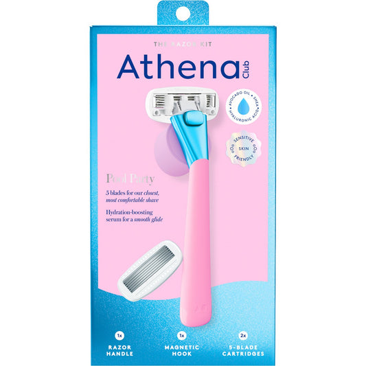 Athena Club The Razor Kit with 5 Blade Refills - Pool Party
