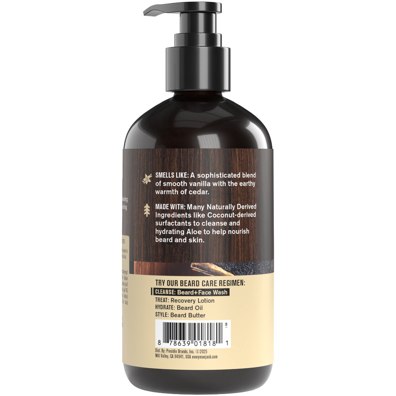 Every Man Jack Beard & Face Wash - Vanilla & Cedar