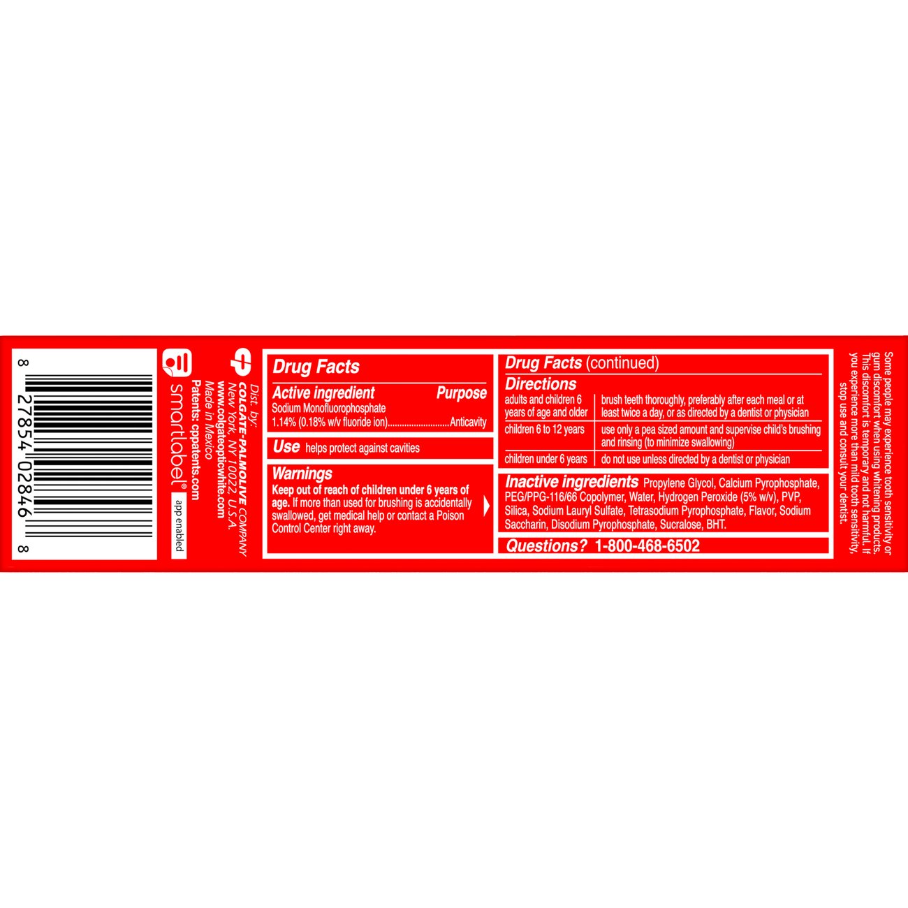 Colgate Optic White Pro Series Enamel Renewal Toothpaste - Soothing Mint, 2 pk