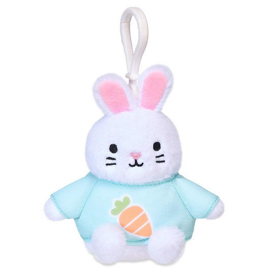 American Greetings Easter Plush Bunny Backpack Clip with Carrot Shirt