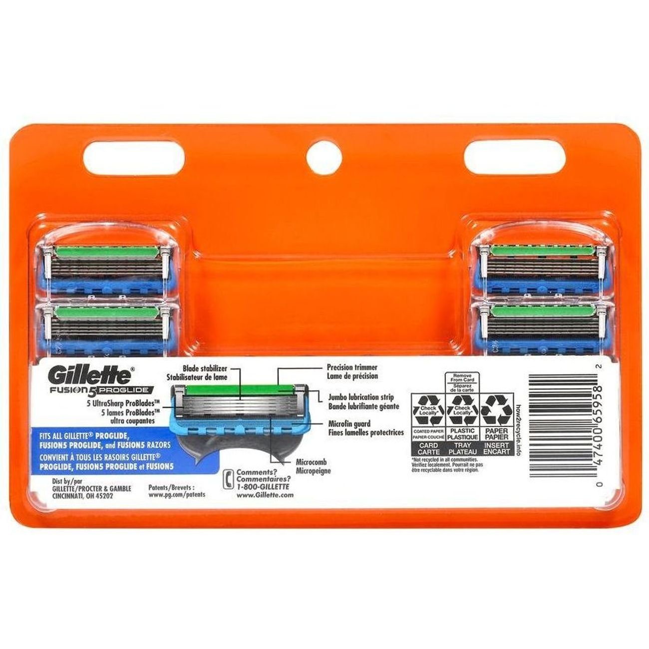 Gillette Fusion5 Proglide Razor Blade Refills