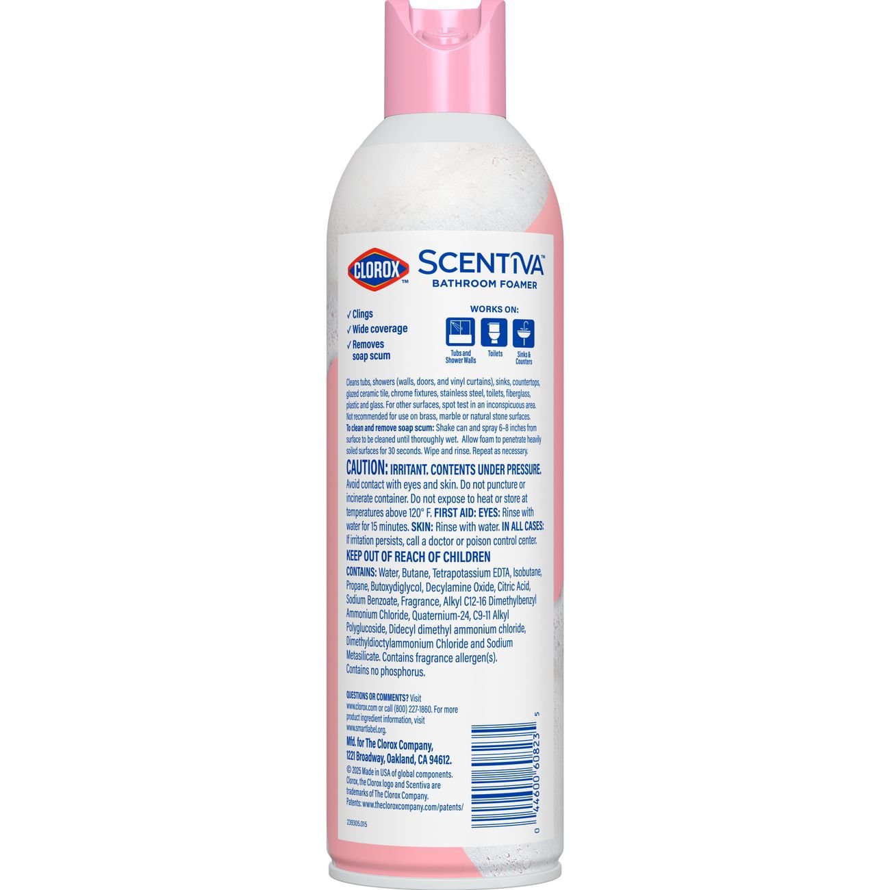 Clorox Scentiva Bathroom Foamer - Cherry Blossom & Peach