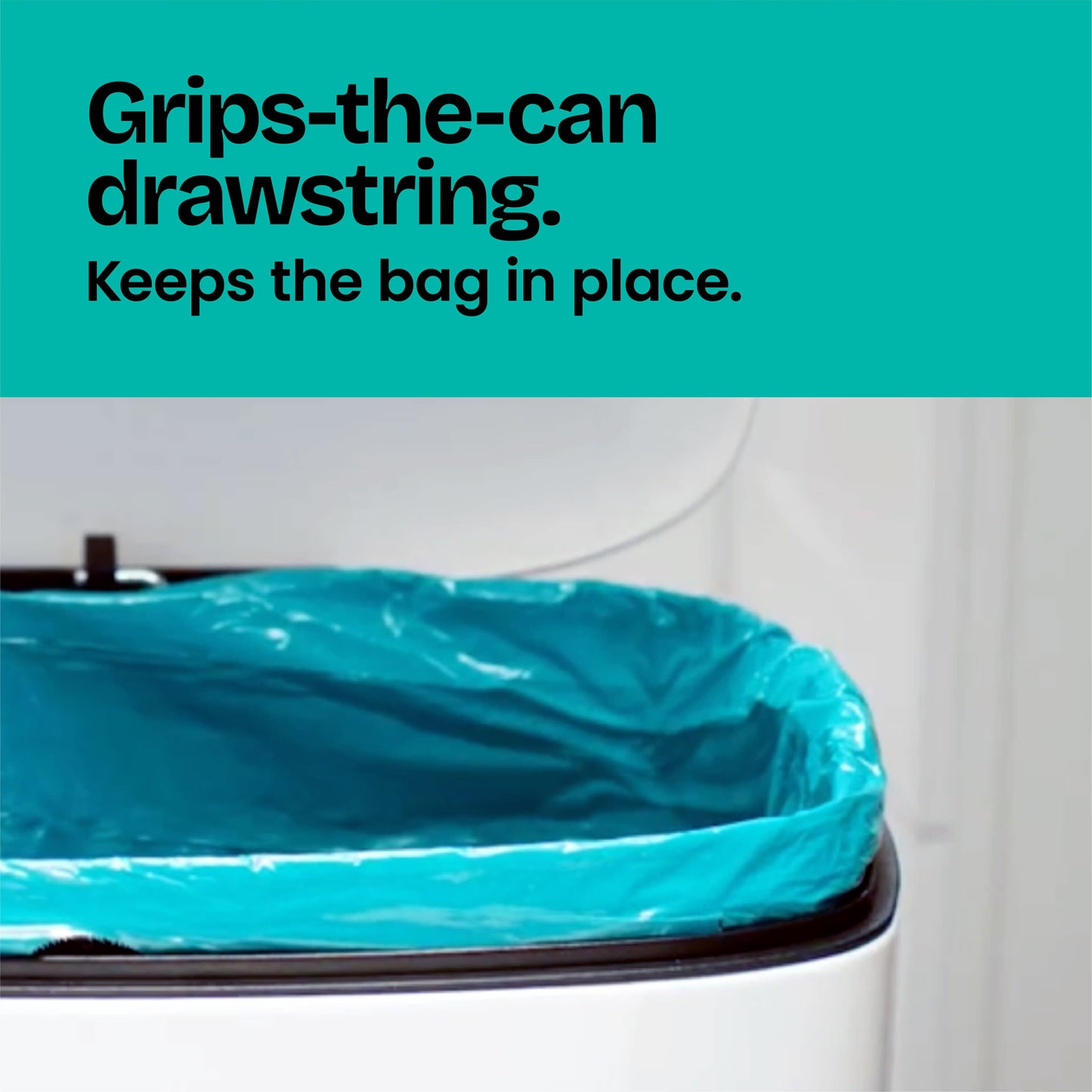 Glad ForceFlex MaxStrength Drawstring Trash Bag, 13 Gallon - Bahama Bliss