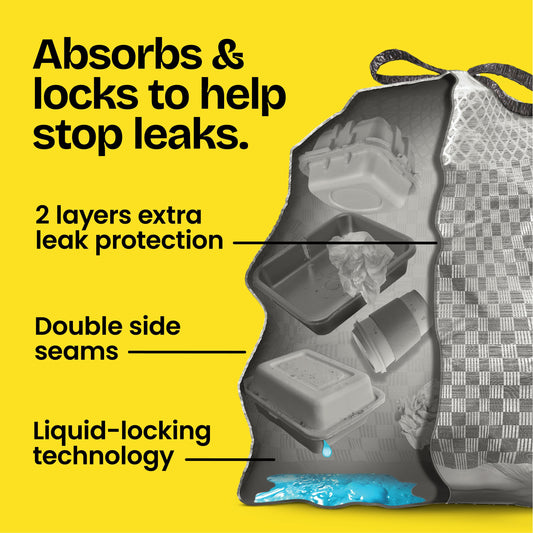 Glad ForceFlex Leak Guard Drawstring Trash Bag, 13 Gallon - Fresh Air