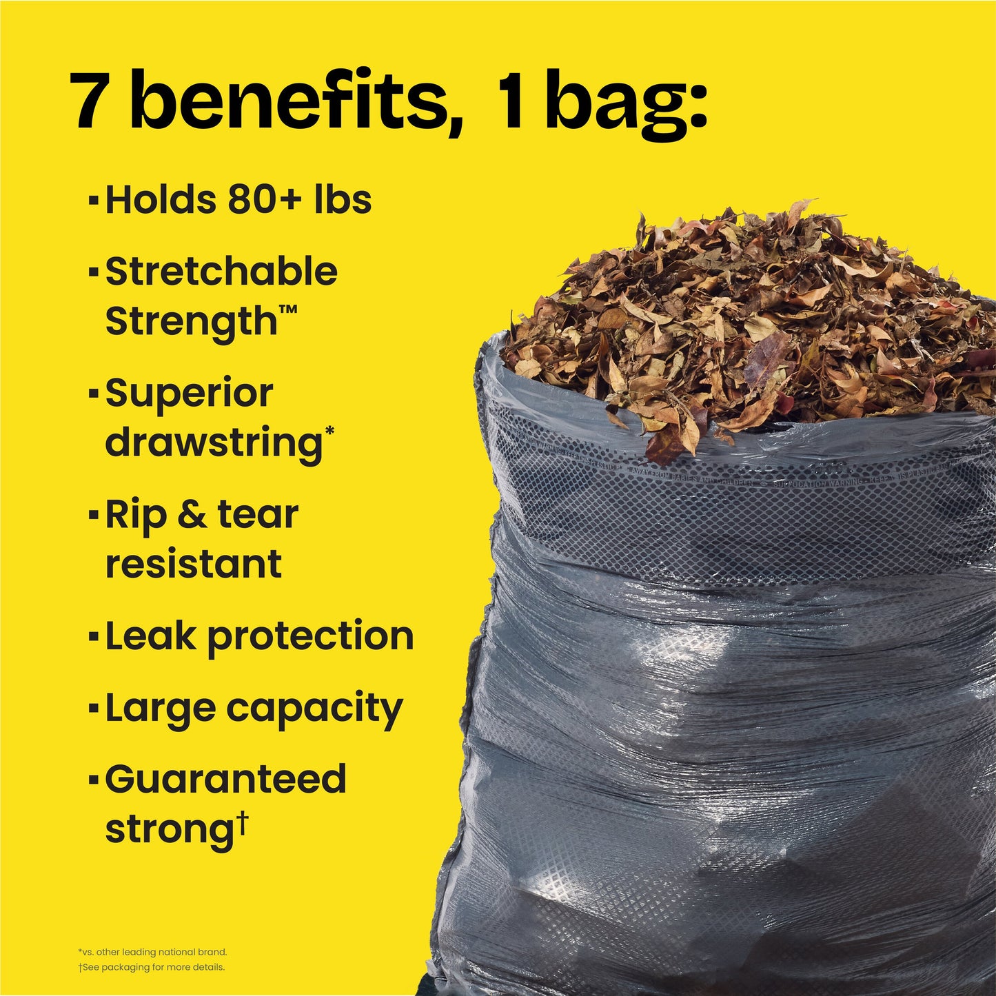 Glad ForceFlex Heavy Duty Drawstring Trash Bag, 30 Gallon - Mountain Air