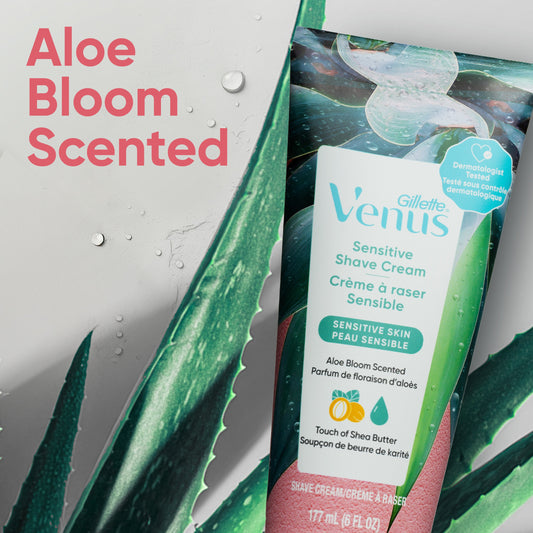 Gillette Venus Women's Sensitive Shave Cream - Aloe Bloom