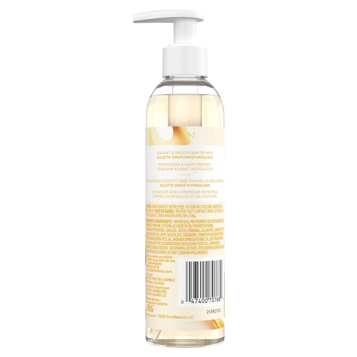 Gillette Venus Women's Moisturizing Shave Oil - Vanilla & Honey