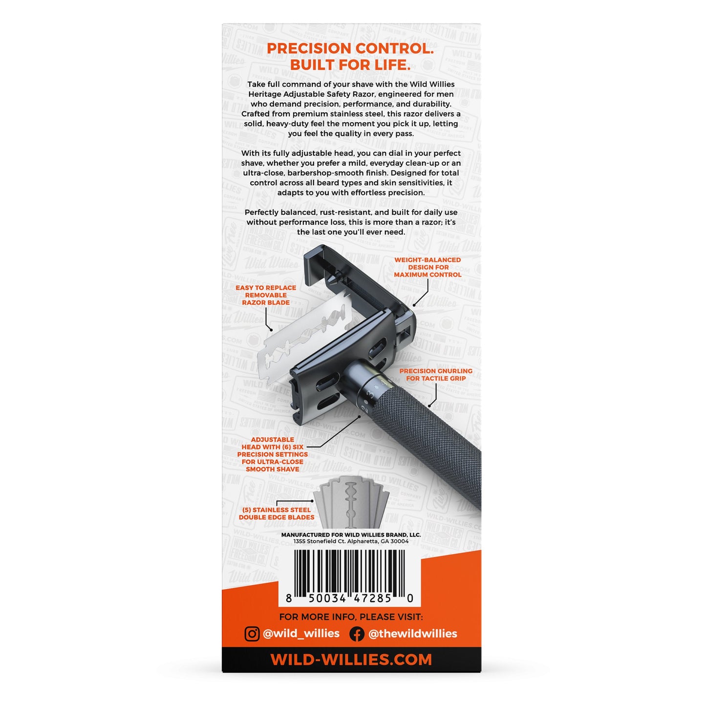 Wild Willies Heritage Adjustable Precision Razor