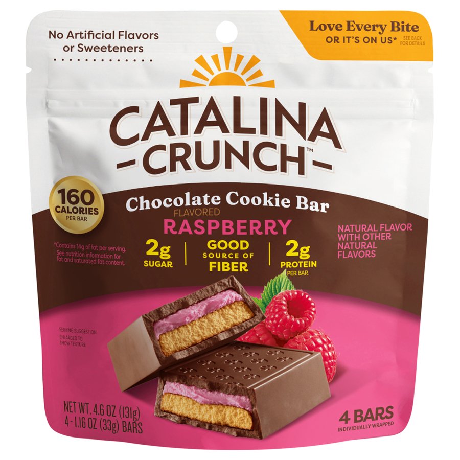 Catalina Crunch Chocolate Cookie Bar Raspberry