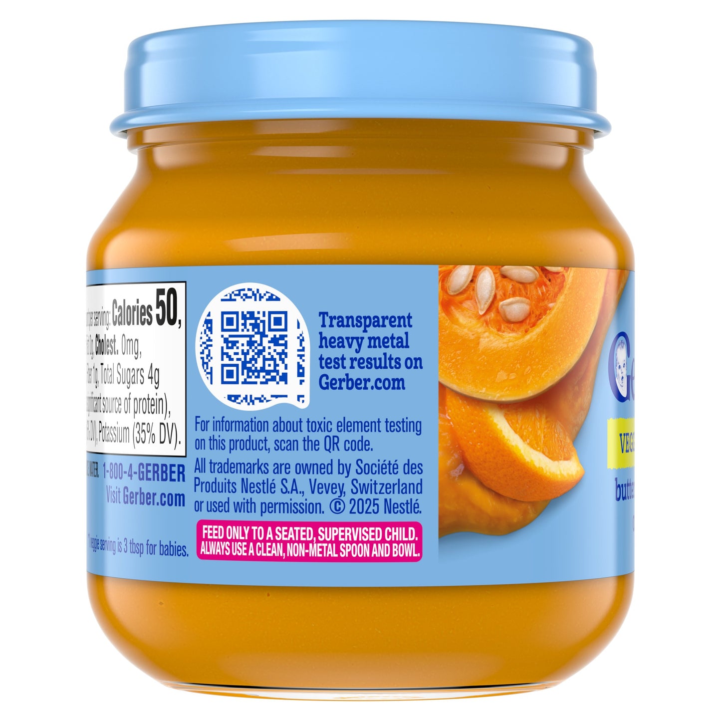Gerber Veggie Blends Stage 2 Baby Food - Butternut Squash & Orange