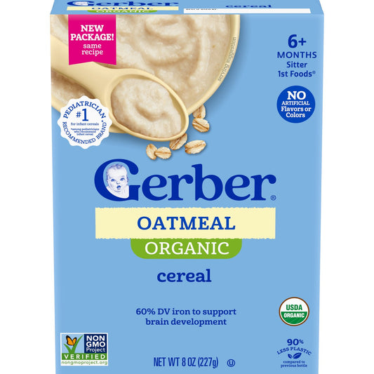 Gerber Stage 1 Organic Oatmeal Cereal