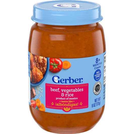 Gerber Beef, Vegetables & Rice - Albondigas