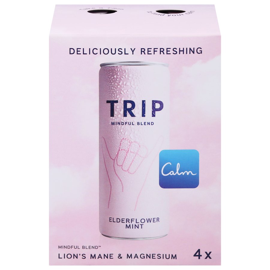TRIP Elderflower Mint Lightly Sparkling Drink
