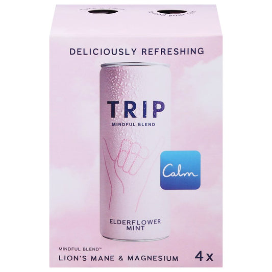 TRIP Elderflower Mint Lightly Sparkling Drink