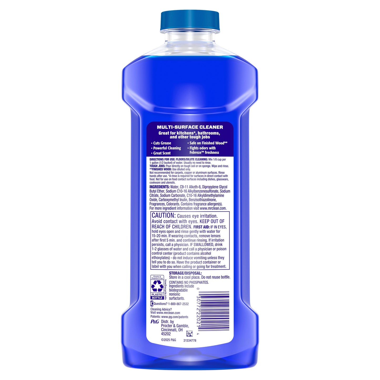 Mr. Clean Multi-Surface All Purpose Cleaner - Ocean Febreze
