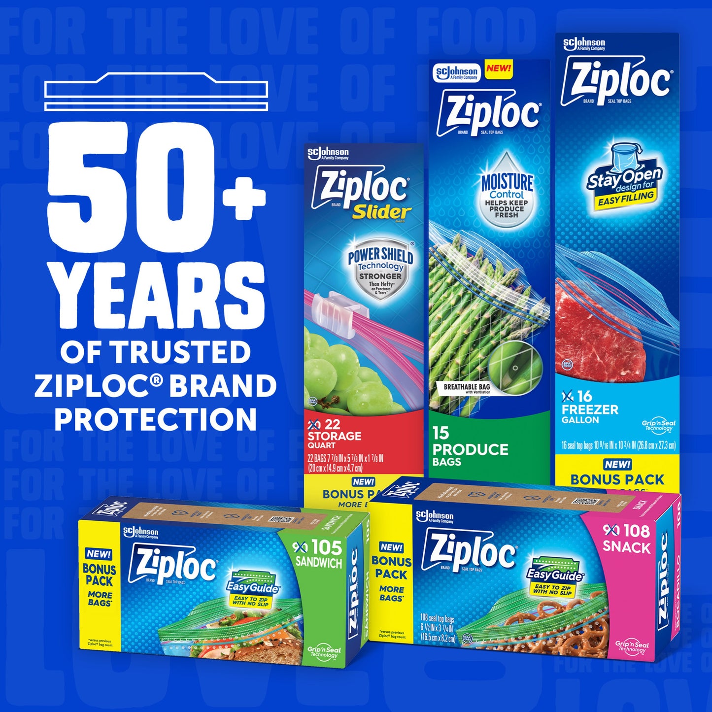 Ziploc Freezer Gallon Bags Mega Pack