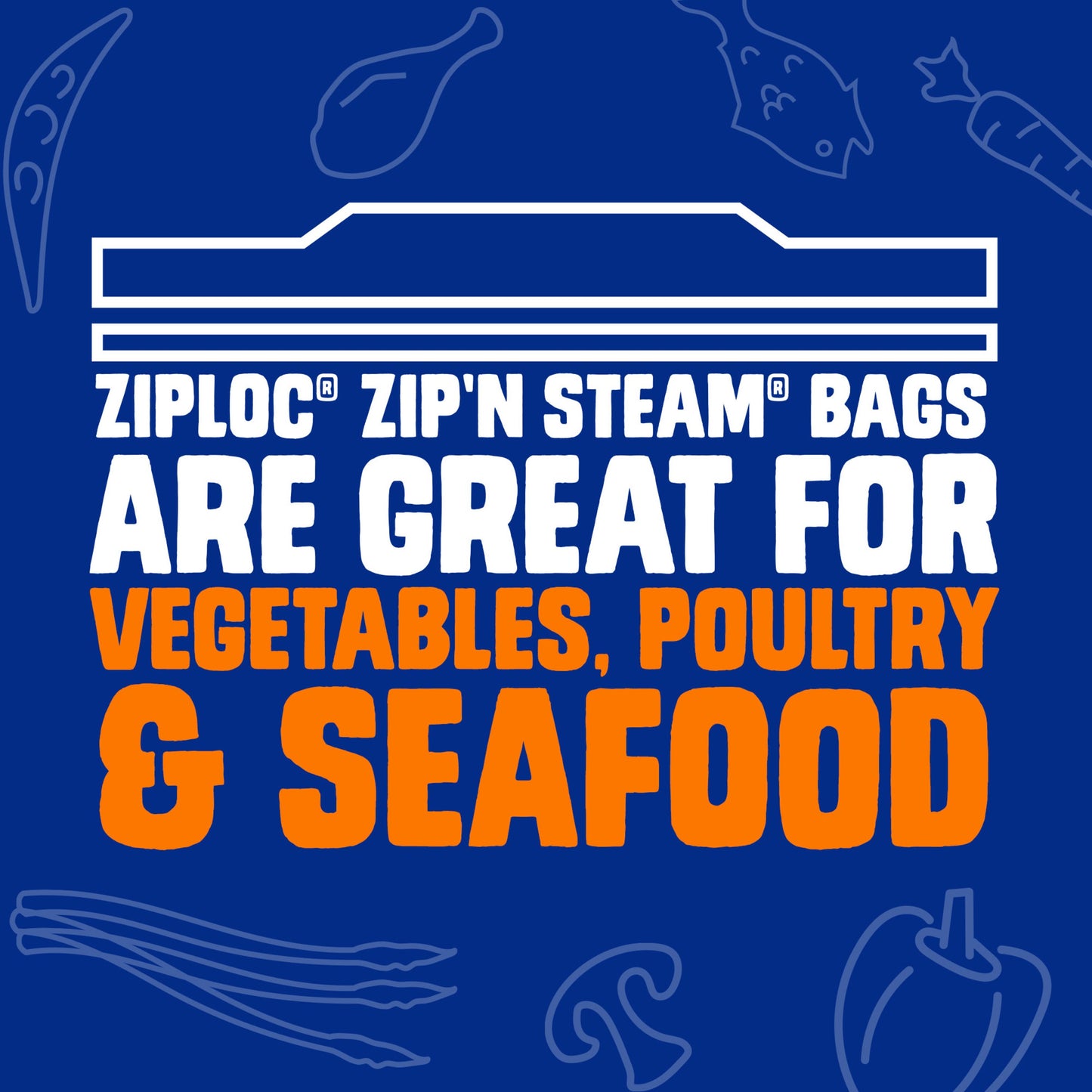 Ziploc Zip’n Steam Food Steamer Bags, Seal Top Closure