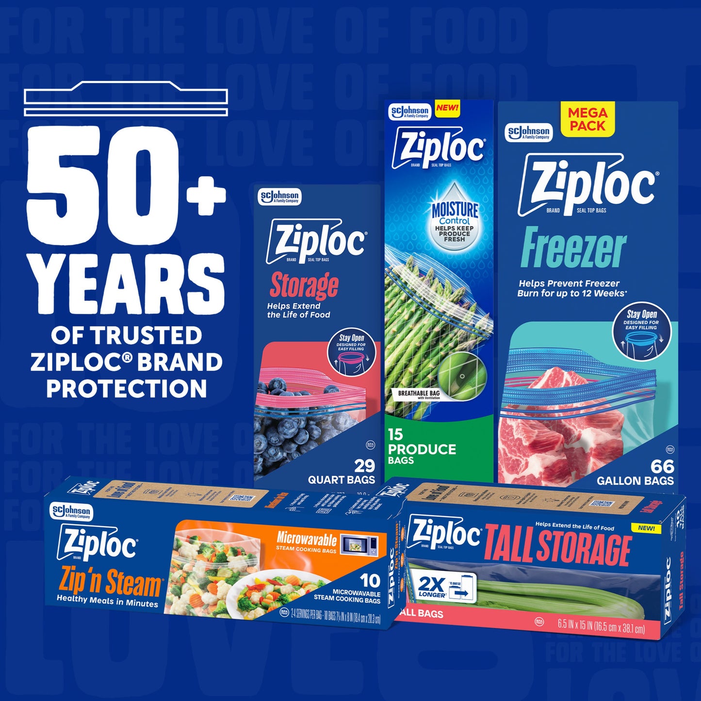 Ziploc Zip’n Steam Food Steamer Bags, Seal Top Closure