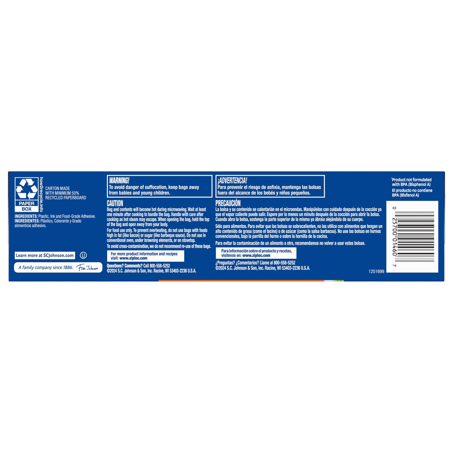 Ziploc Zip’n Steam Food Steamer Bags, Seal Top Closure