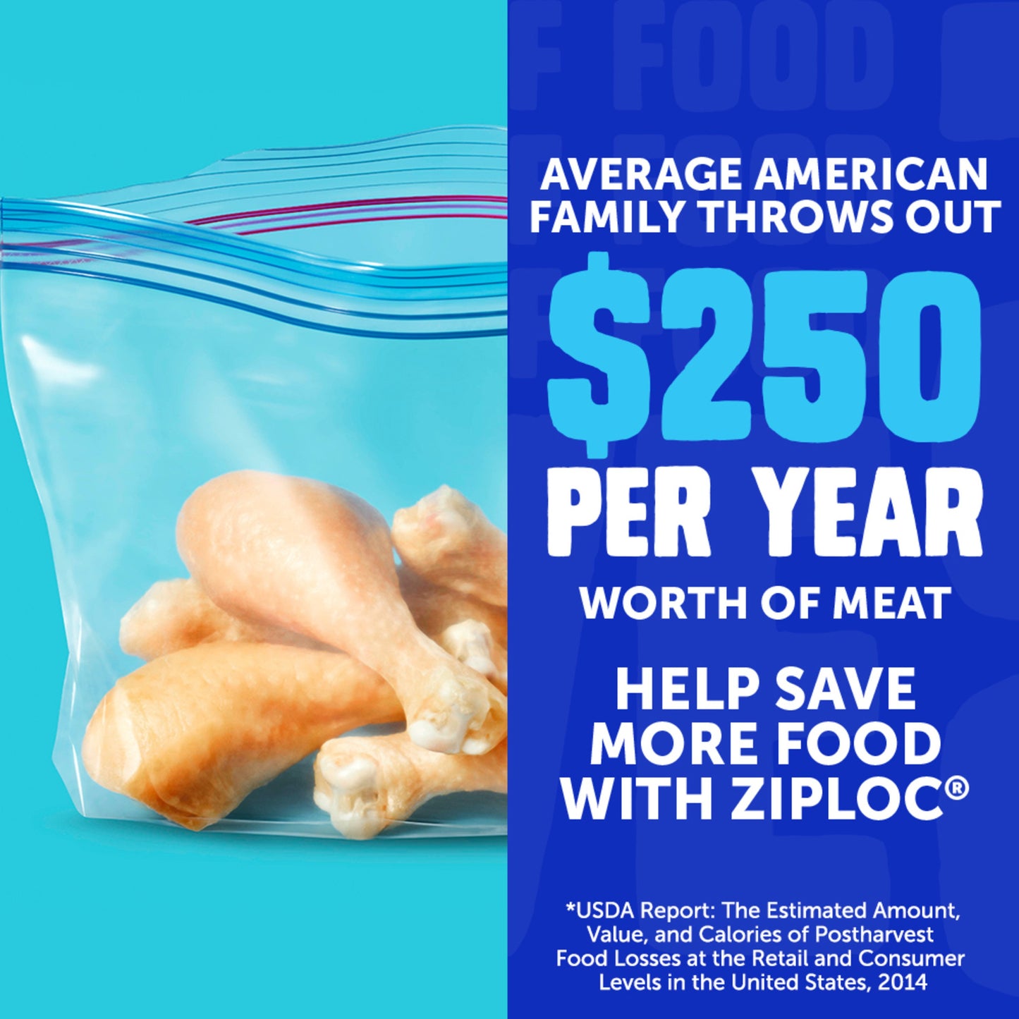 Ziploc Freezer Half Gallon Storage Bags, Grip ’n Seal Technology