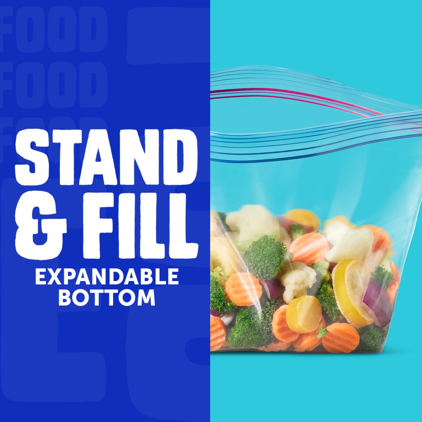Ziploc Freezer Half Gallon Storage Bags, Grip ’n Seal Technology